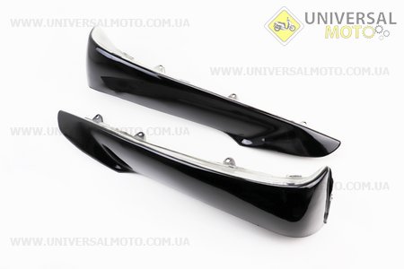 УЦІНКА пластик - ПОВНИЙ комплект - 17 деталей, чорний (невелика тріщина на голові). Китай (Запчастини на скутер Viper Active / UM3204-V05)