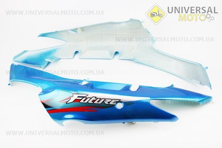 Пластик - бічний задній лівий, правий комплект 2шт, БЛАКИТНИЙ. Китай (Запчастини на скутер Viper Active / UM3204-V24)