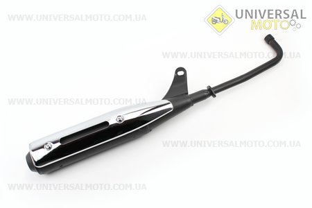 Глушник тип 5 чорний. Китай (Запчастини на скутер Viper Active / UM3204-V32)