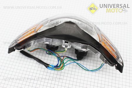 Фара передня у зборі (дві лампи). TATA (Запчастини на скутер Viper Active / UM3204-V36)