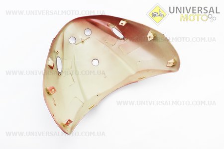 пластик - передній верхній (під кермом) "дзьоб", бордовий з наклейками. Китай (Запчастини на скутер Viper Active / UM3204-V39)