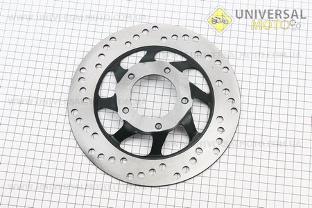Диск гальмівний передній, ЧОРНИЙ. Китай (Запчастини на скутер Viper Active / UM3204-V45)
