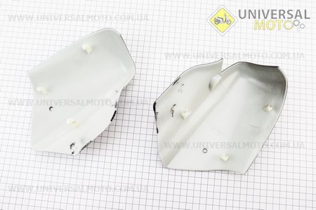 Пластик - вставки переднього крила лів., прав комплект 2шт, ЧОРНИЙ, тип. 6. Китай (Запчастини на скутер Viper Active / UM3204-V49)