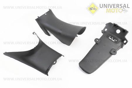 УЦІНКА ACTIVE пластик - ПОВНИЙ комплект - 17 деталей, чорний (див. фото 3дет.). Китай (Запчастини на скутер Viper Active / UM3204-V66)