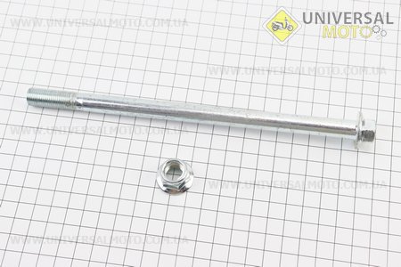 Вісь переднього колеса d12мм; L205мм + гайка. Китай (Запчастини на скутер Viper Active / UM3204-V82)