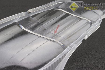 УЦІНКА ACTIVE Скло фари передньої (незначні сколи, відламані місцями внутрішні перегородки, див. фото). Китай (Запчастини на скутер Viper Active / UM3204-V89)