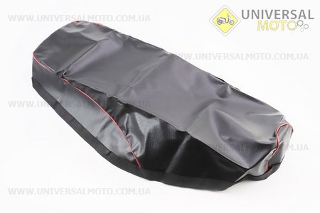 Чохол сидіння, червоний кант. Китай (Запчастини на скутер Viper Active / UM3204-V91)