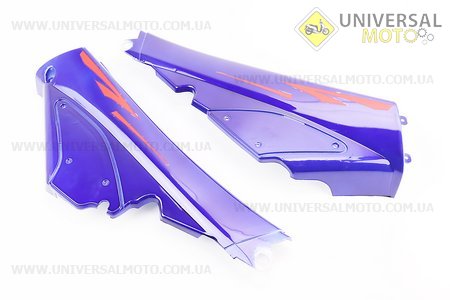 Пластик - бічний середній лівий, правий комплект 2шт, синій (можливі незначні дефекти фарбування). Китай (Запчастини на скутер Viper Active / UM3205-V04)