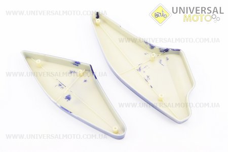 Пластик - накладка порога правий+лівий комплект, синій. Китай (Запчастини на скутер Viper Active / UM3205-V08)