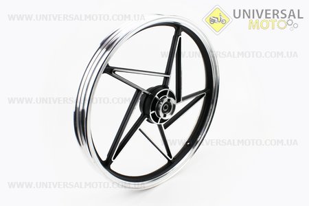 Диск колесный передний литой "под диск" 18Х1,6 Viper-125J (ось 12мм). Китай (Мотоциклы CB125-250 / UM3210-V14)