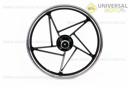 Диск колесный передний литой "под диск" 18Х1,6 Viper-125J (ось 12мм). Китай (Мотоциклы CB125-250 / UM3210-V14)