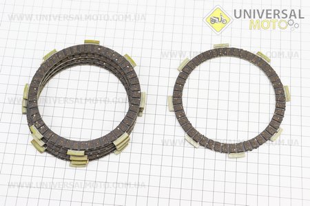Диск зчеплення фрикційний комплект 5шт СВ-125/150см.куб.. Китай (Запчастини на мотоцикл з двигуном CB / UM3210-V15)