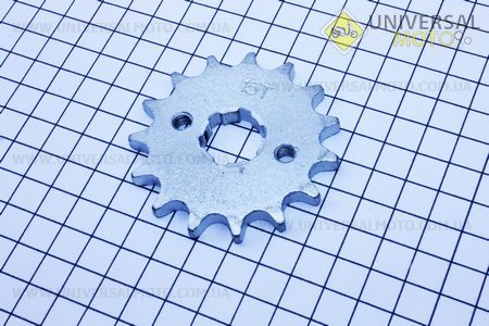 Зірка передня CG / CB-428H-15T. Китай (Запчастини на мотоцикл Viper 125-150J / UM3210-V23)