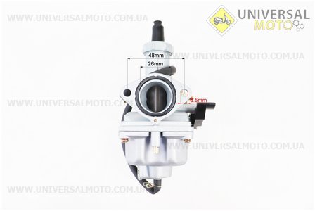 Карбюратор СВ/CG-125 (d=26), дросель ручний. Китай (Запчастини на пітбайк / UM3210-V24)