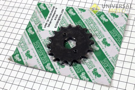 Зірка передня CG / CB-428H-16T. Китай (Запчастини на мотоцикл Viper 125-150J / UM3210-V38)