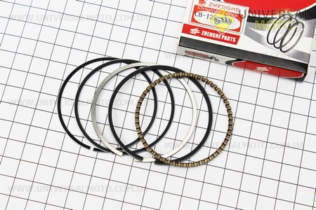 Кольца поршневые СВ125см3 56,5мм STD. ZHENGHE (Мотоциклы CB125-250 / UM3211-V44)