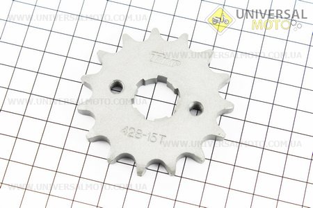 Зірка передня CG / CB-428H-15T. TMMP (Запчастини на мотоцикл Viper 125-150J / UM3212-V27)