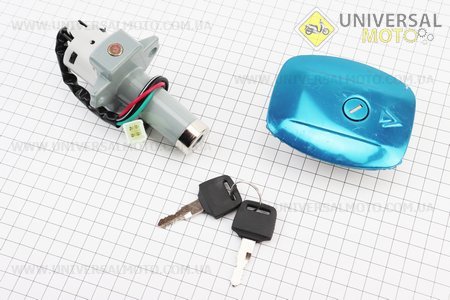 Замки комплект (зажигания, крышка бака) 125J. Китай (Мотоциклы CB125-250 / UM3212-V38)