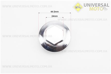 Гайка "хром" головки цилиндра где клапана + манжет. Китай (Мотоциклы CB125-250 / UM3212-V89)