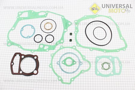 Прокладки двигуна CB-150см.куб.-62мм, комплект 17 деталей. TMMP (Запчастини на мотоцикл з двигуном CB / UM3213-V86)