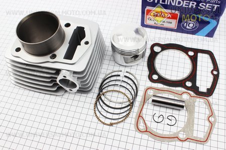 Циліндро поршневий комплект (цпг) CB150см.куб.-62мм (висота циліндра 69/97мм) (палець 15мм). TATA (Запчастини на мотоцикл з двигуном CB / UM3213-V91)