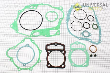 Прокладки двигуна CB-250см.куб.-67мм, комплект 17 деталей. TMMP (Запчастини на мотоцикл з двигуном CB / UM3214-V10)
