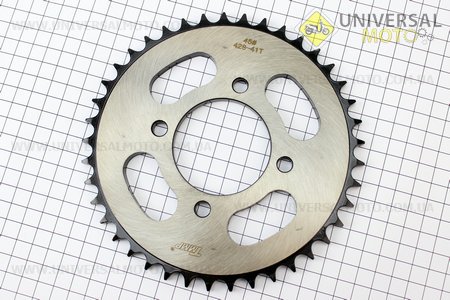 Звезда задняя ZS125J-428H-41Т "каленая". TMMP (Мотоциклы CB125-250 / UM3214-V33)