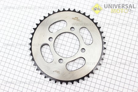 Зірка задня JD125 - 428-43Т - d=58; 4 отвори*78мм "гартована". TMMP (Запчастини на мотоцикл Viper 125-150J / UM3214-V34)