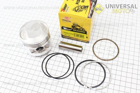 Поршень, палец, кольца комплект CB125см3 56,5мм STD (палец 15мм). TMMP (Мотоциклы CB125-250 / UM3214-V39)