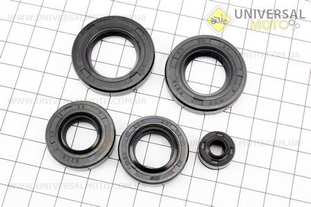 Сальник двигателя комплект 5 штук CB-125см3 (14*28*7; 22*35*7; 6,5*14,5*7; 16*28*7; 20*34*7). TMMP (Мотоциклы CB125-250 / UM3214-V72)