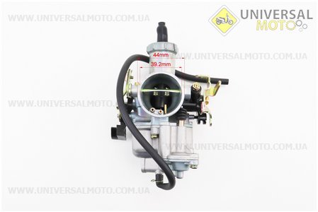 Карбюратор СВ/CG-200 (d=30), дросель під трос, з прискорювальним насосом, (якісна копія). KEIHIN (Запчастини на мотоцикл з двигуном CB / UM3214-V94)