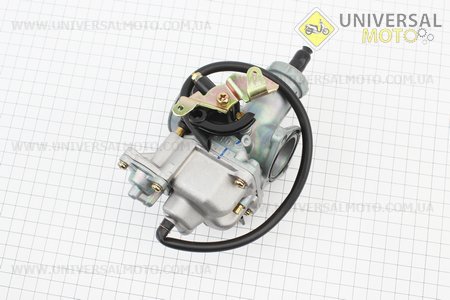 Карбюратор СВ/CG-200 (дросель ручной) с ускорительным насосом, оригинал. KEIHIN (Мотоциклы CB125-250 / UM3215-V03)