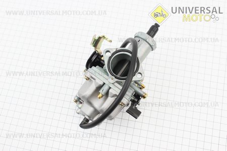Карбюратор СВ/CG-200 (дросель ручной) с ускорительным насосом, оригинал. KEIHIN (Мотоциклы CB125-250 / UM3215-V03)