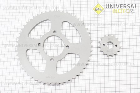 Зірки комплект ZS125J-428H-52T + 15T. TMMP (Запчастини на мотоцикл Viper 125-150J / UM3215-V86)