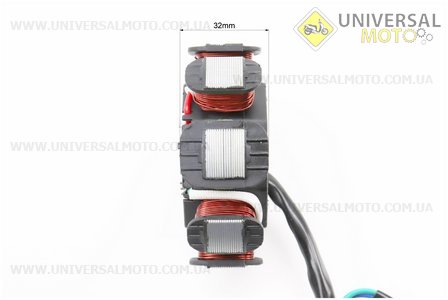 Статор магнето (генератора) (8 котушок "5 проводів"). TMMP (Запчастини на мотоцикл з двигуном CB / UM3215-V96)