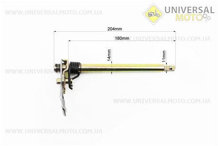 Вал перемикання передач СВ, тип 2. Китай (Запчастини на мотоцикл з двигуном CB / UM3216-V21)