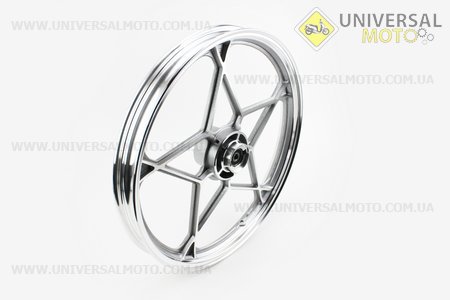 Диск колісний передній литий "під диск" 18Х1,6 Viper-125J СІРИЙ (вісь 12мм). Китай (Запчастини на мотоцикл Viper 125-150J / UM3216-V64)