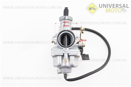 Карбюратор СВ / CG-200 (d = 30), дросель під трос, (якісна копія). KEIHIN (Запчастини на мотоцикл з двигуном CB / UM3217-V25)
