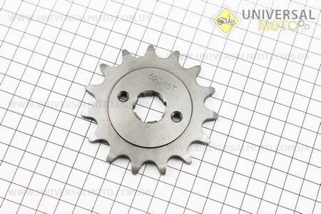 Зірка передня CG / CB-520H-15T. Crocodil (Запчастини на мотоцикл Viper 125-150J / UM3217-V82)
