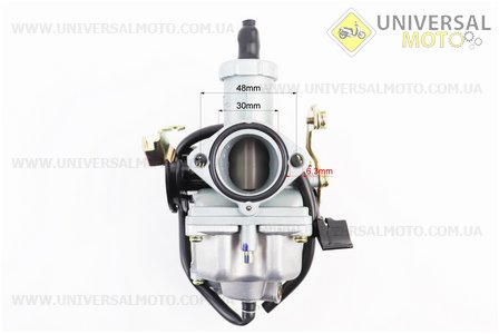 Карбюратор СВ / CG-200 (d = 30), дросель під трос, з прискорювальним насосом. Scorpion (Запчастини на мотоцикл з двигуном CB / UM3217-V86)