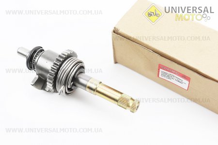 Вал кікстартера у зборі (шестерня, пружина) CB тип2. Viper (Запчастини на мотоцикл з двигуном CB / UM3218-V76)