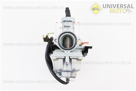 Карбюратор СВ/CG-200 (d=30), дросель ручний, з прискорювальним насосом, оригінал. KNG (Запчастини на мотоцикл з двигуном CB / UM3218-V88)