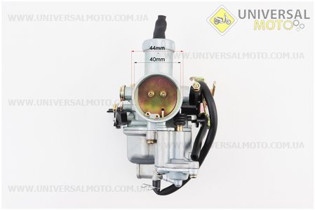 Карбюратор СВ/CG-200 (d=30), дросель ручний, з прискорювальним насосом, оригінал. KNG (Запчастини на мотоцикл з двигуном CB / UM3218-V88)