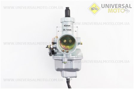 Карбюратор СВ / CG-150 (d = 27), дросель ручний. KNG (Запчастини на мотоцикл з двигуном CB / UM3218-V89)