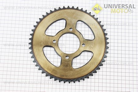 Зірка задня JD125 - 428-52Т - d=58; 4отв.*78мм "гартована". Crocodil (Запчастини на мотоцикл Viper 125-150J / UM3219-V17)