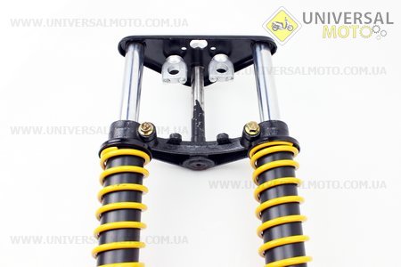 Амортизатор передний 2 штуки, траверс, крепление в сборе "вилка". Китай (Мотоцикл Viper Zubr / UM3230-V28)