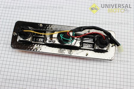 Ліхтар задній в зборі 295 * 90мм (кріплення шість болтів). Китай (Запчастини на мотоблок Зубр / UM3230-V63)