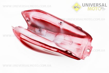 Бак паливний NEW (під кран М14, кріплення з одним отвором), ЧЕРВОНИЙ. Китай (Запчастини на мотоблок Зубр / UM3231-V50)