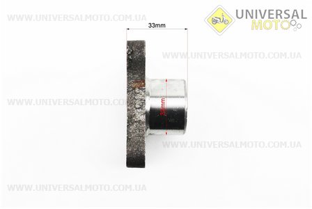 Фланець карданного валу на 4 болта d1 = 17мм, d2 = 20мм. Китай (Запчастини на мотоблок Зубр / UM3231-V53)