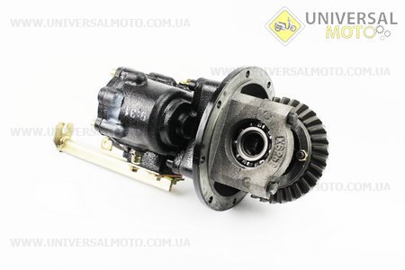 Редуктор моста ведущего в зборі 9Т: 31т із заниженою передачею в зборі (редуктор, трос, важіль) комплект. Китай (Запчастини на мотоблок Зубр / UM3231-V55)